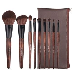 Luxury Enzo Ken Bamboo Cosmetic Professional Makeup Brushes Set